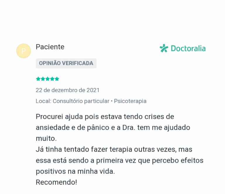depoimento paciente